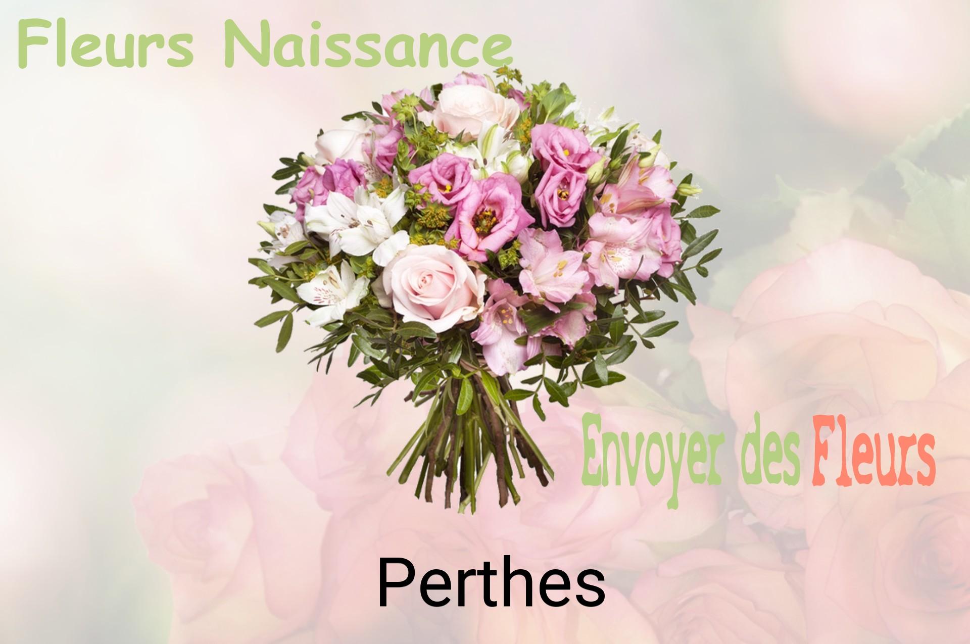 Bouquet de fleurs de naissance livré à Perthes